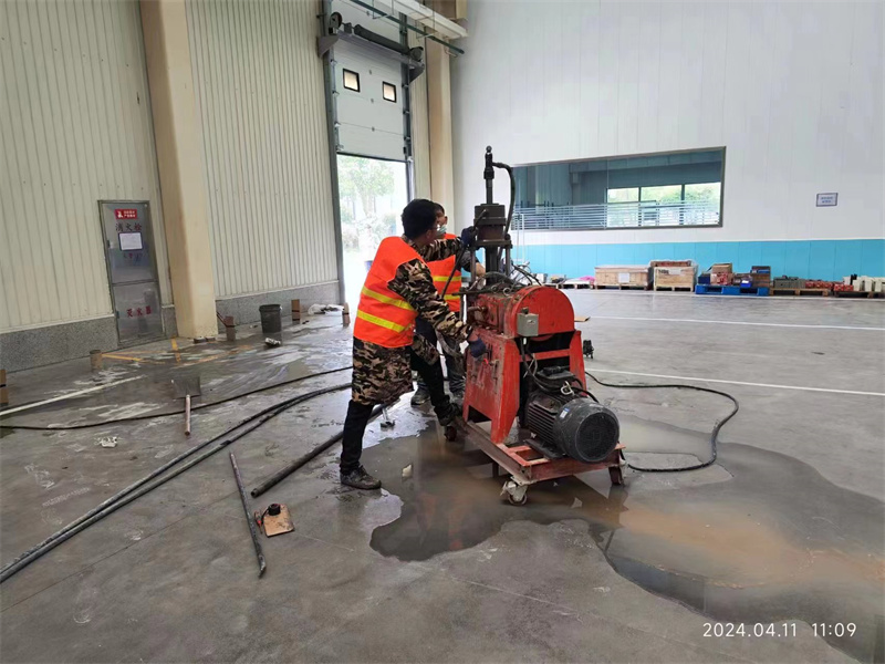 古田厂房地面下沉塌陷注浆加固施工